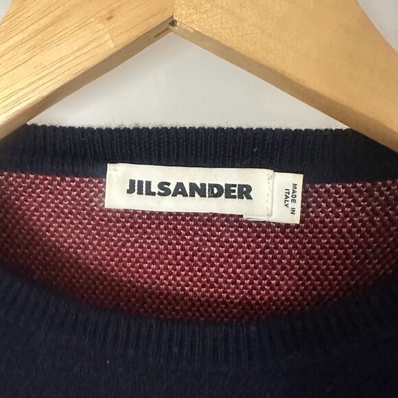 Rare Jill Sander Bold Geometric Sigrid Calon Artwork Crewneck Wool Sweater 34 - Picture 4 of 9